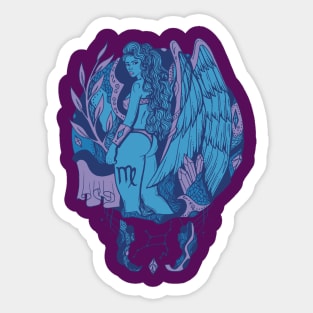 Mountain Blue Virgo Beauty Sticker